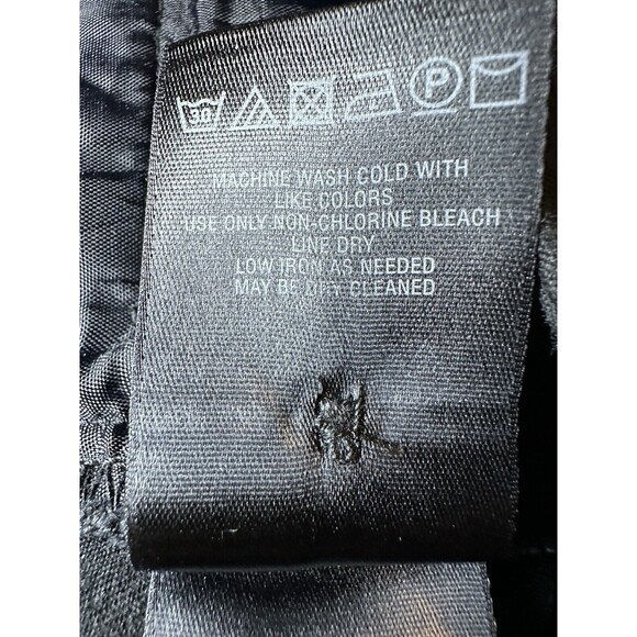 Anthropologie The Essential Slim Black Slim Crop Pants Women's Pockets 16 - Picture 6 of 9